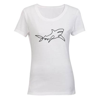 Shark Stencil - Ladies - T-Shirt - BuyAbility South Africa