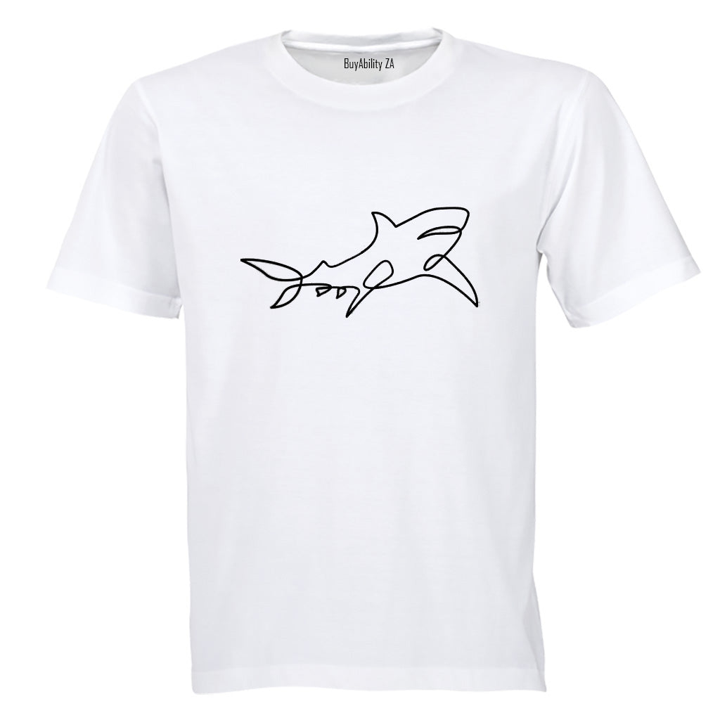 Shark Stencil - Adults - T-Shirt