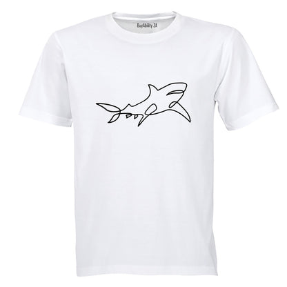 Shark Stencil - Adults - T-Shirt