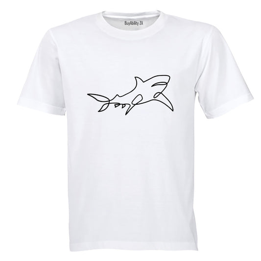 Shark Stencil - Adults - T-Shirt