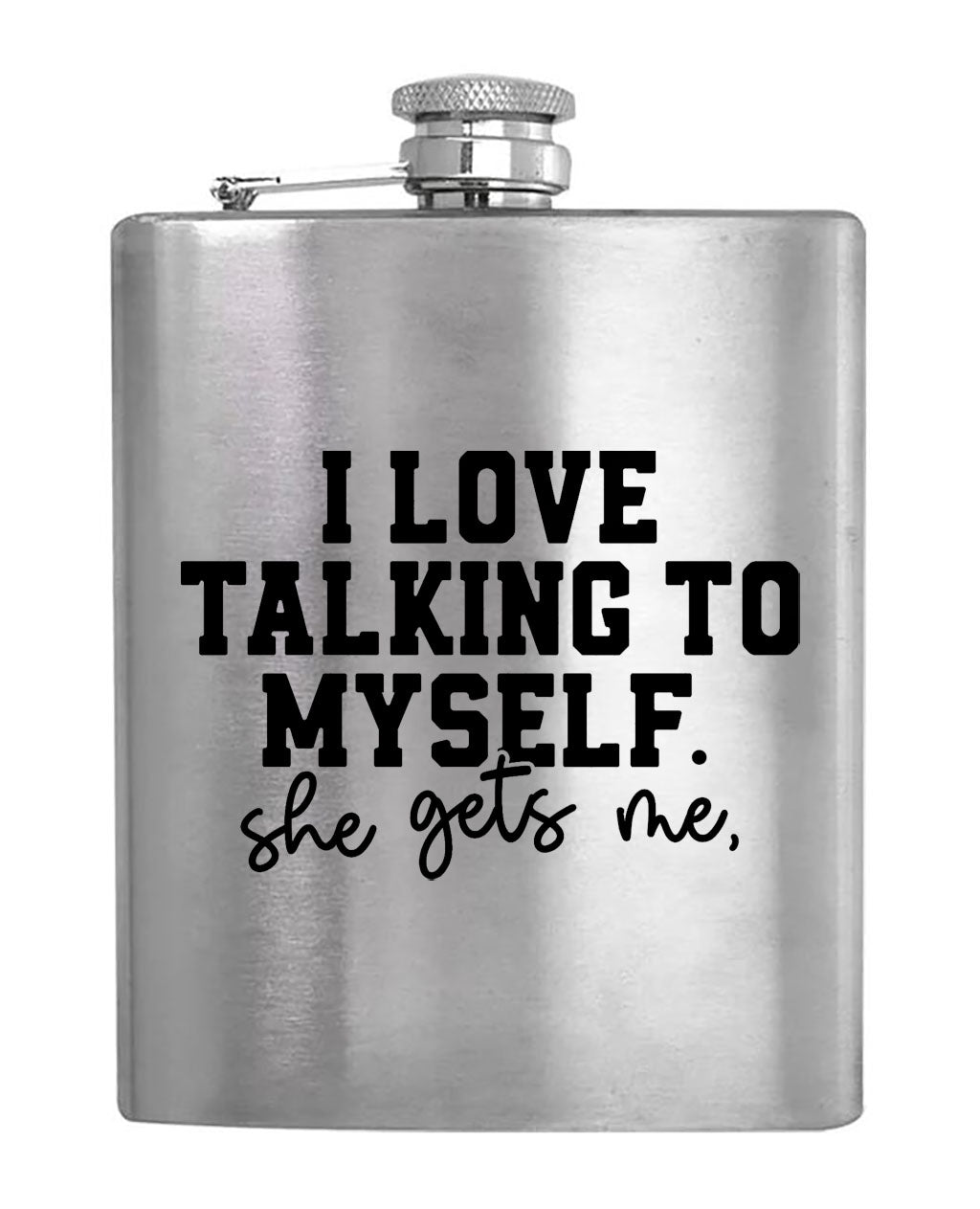 She Gets Me - Hip Flask