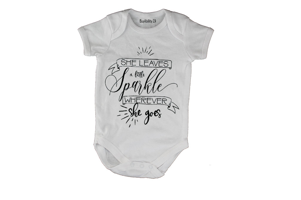 She Leaves a Little Sparkle Wherever She Goes - Baby Grow