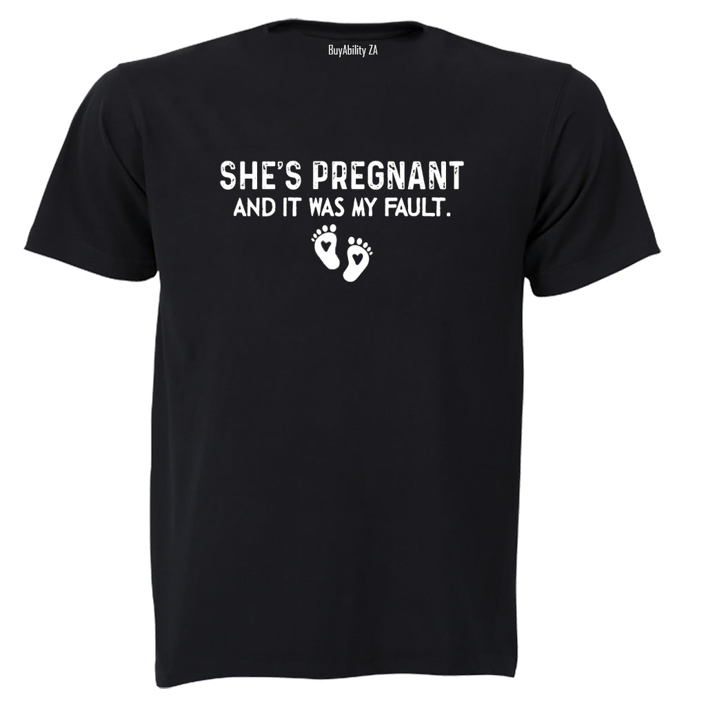 She's Pregnant - Adults - T-Shirt - BuyAbility South Africa