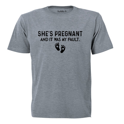 She's Pregnant - Adults - T-Shirt - BuyAbility South Africa
