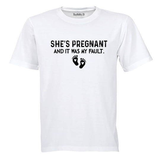 She's Pregnant - Adults - T-Shirt - BuyAbility South Africa