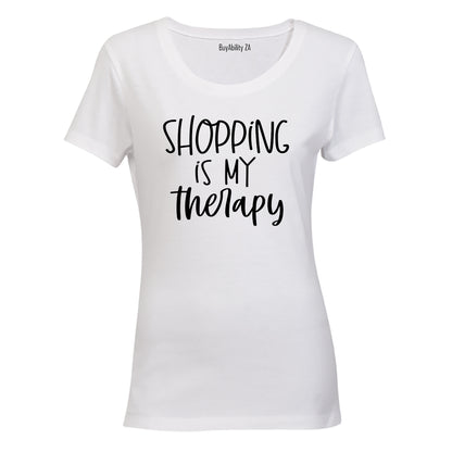 Shopping is My Therapy - Ladies - T-Shirt