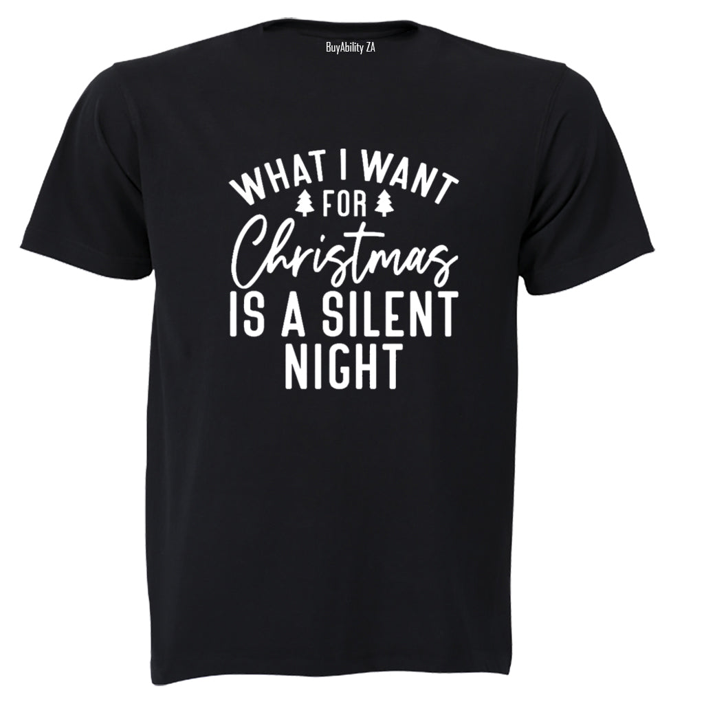 Silent Night - Christmas - Adults - T-Shirt