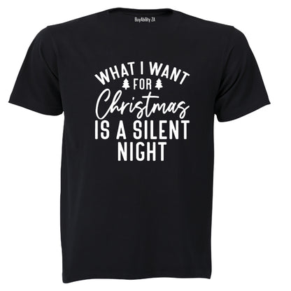 Silent Night - Christmas - Adults - T-Shirt