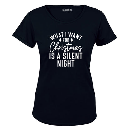 Silent Night - Christmas - Ladies - T-Shirt