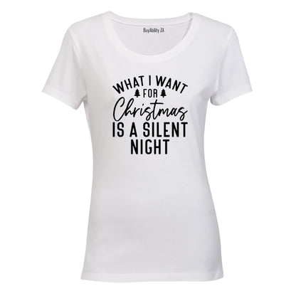 Silent Night - Christmas - Ladies - T-Shirt