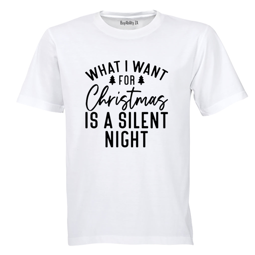 Silent Night - Christmas - Adults - T-Shirt