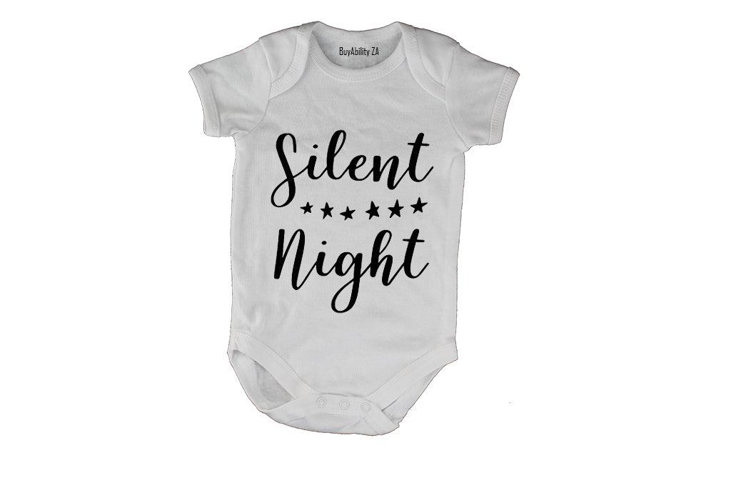 Silent Night - Christmas - Baby Grow