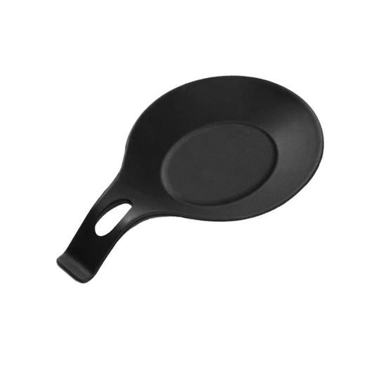 Black Silicone Utensil Holder Mat