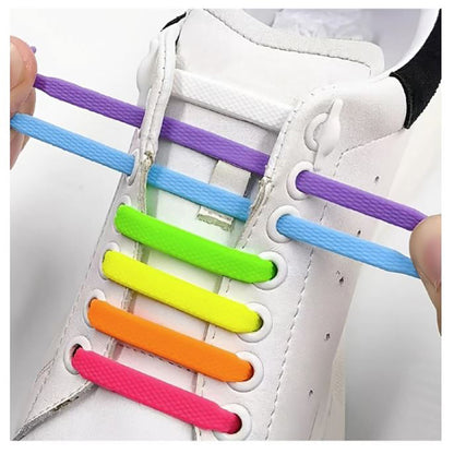 Colourful Silicone Elastic No Tie Shoe Laces - BuyAbility