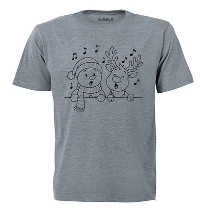 Singing Christmas Reindeer - Adults - T-Shirt - BuyAbility South Africa