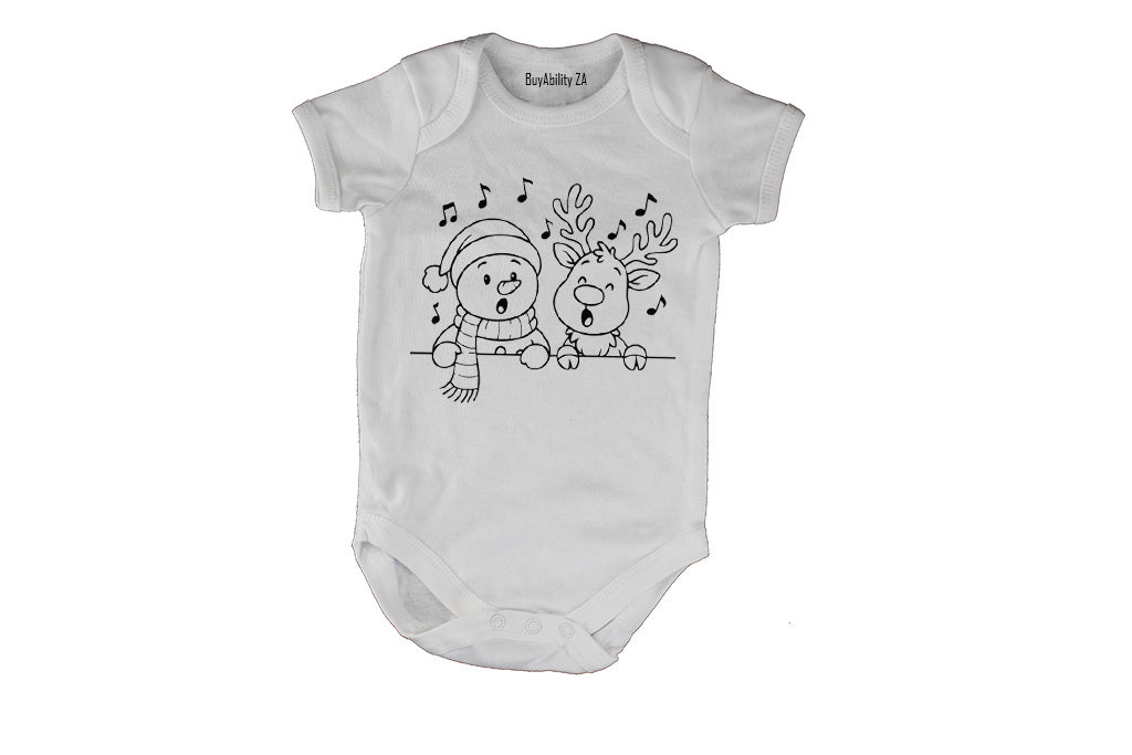 Singing Christmas Reindeer - Baby Grow - BuyAbility South Africa