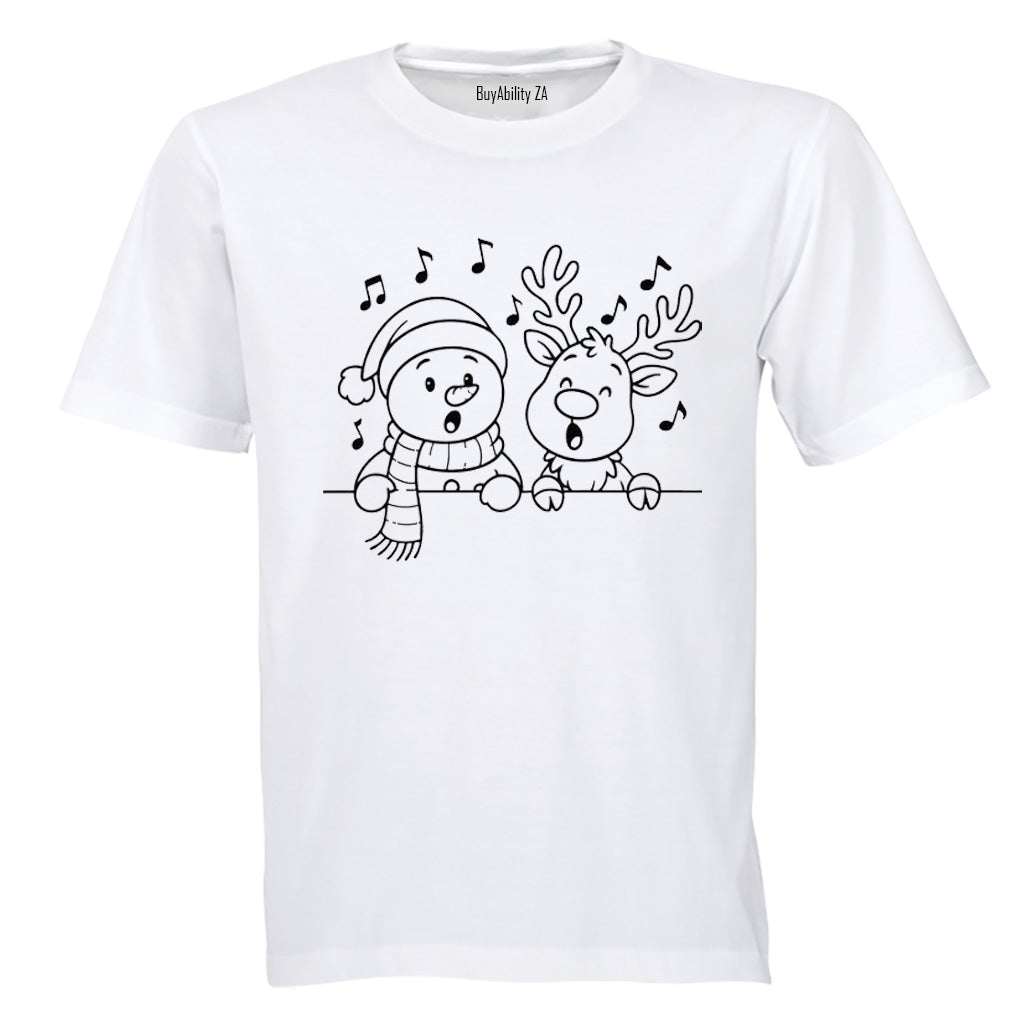 Singing Christmas Reindeer - Kids T-Shirt - BuyAbility South Africa