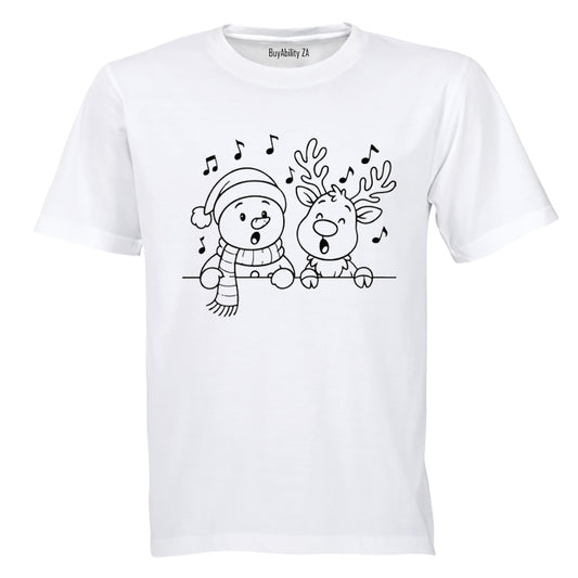 Singing Christmas Reindeer - Kids T-Shirt - BuyAbility South Africa