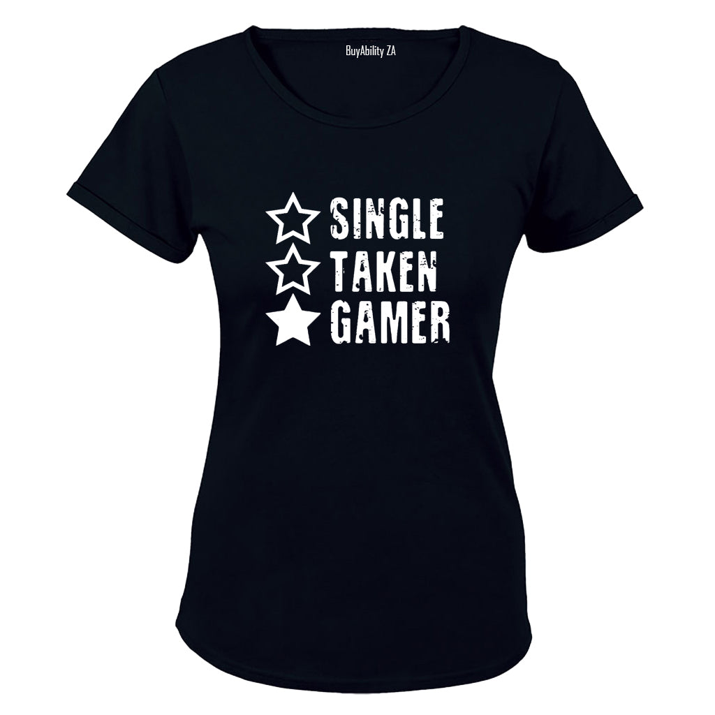 Single. Taken. Gamer - Ladies - T-Shirt - BuyAbility South Africa