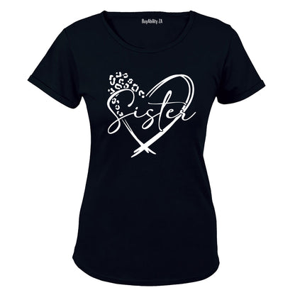 Sister - Heart - Ladies - T-Shirt