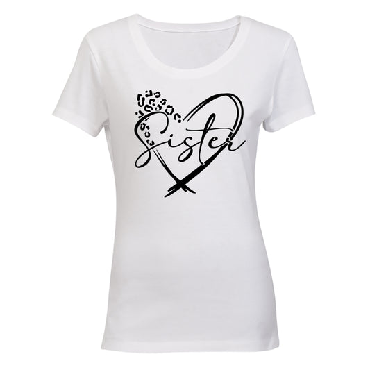 Sister - Heart - Ladies - T-Shirt - BuyAbility South Africa