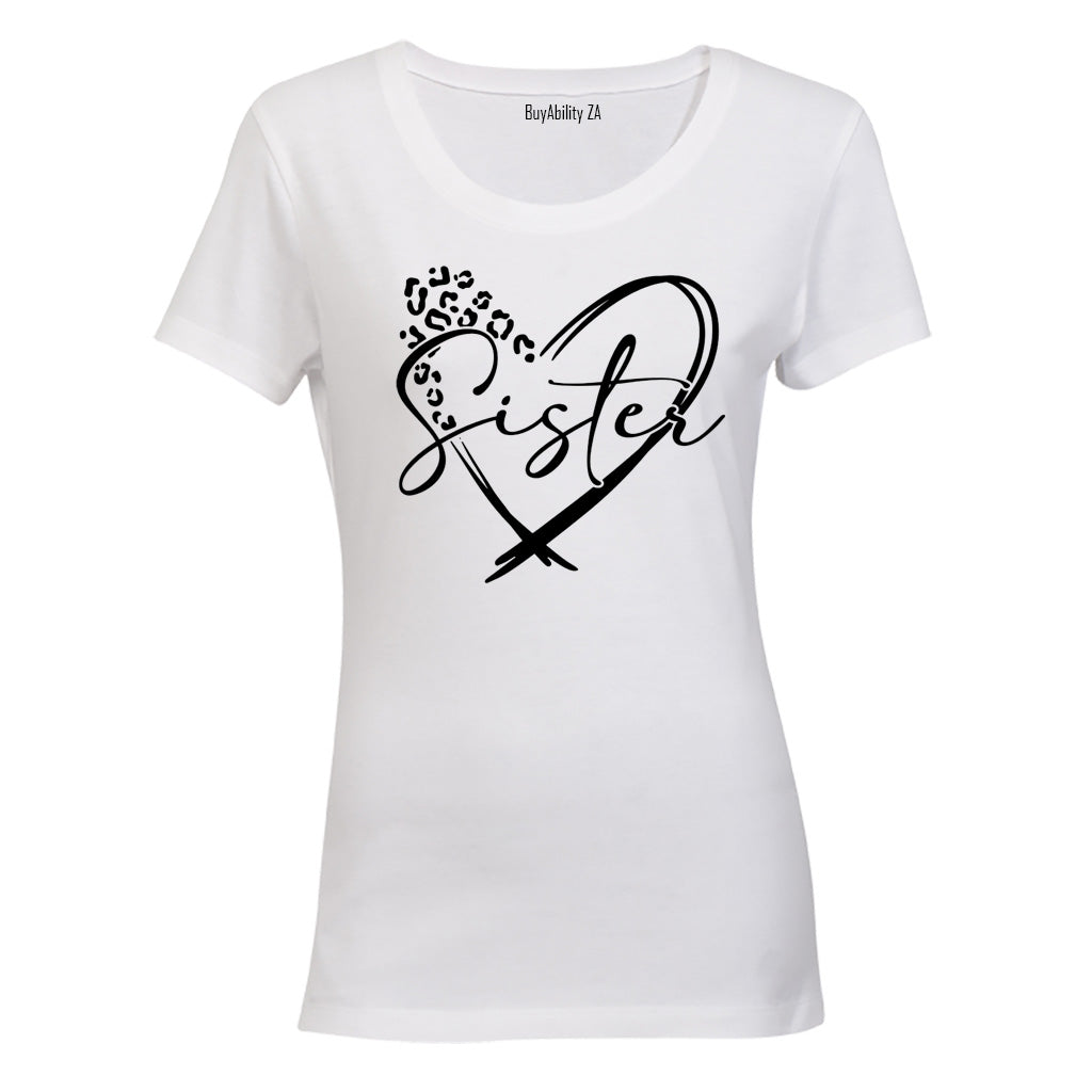 Sister - Heart - Ladies - T-Shirt