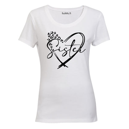 Sister - Heart - Ladies - T-Shirt