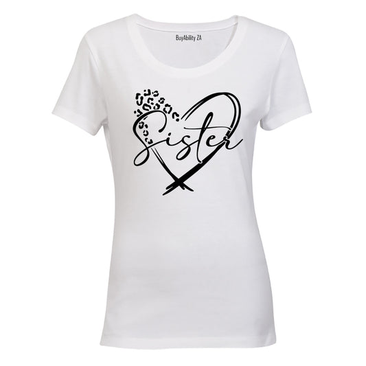Sister - Heart - Ladies - T-Shirt