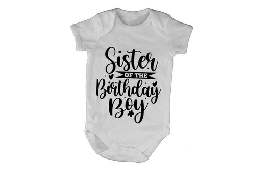 Sister of the Birthday Boy - Baby Grow - BuyAbility South Africa