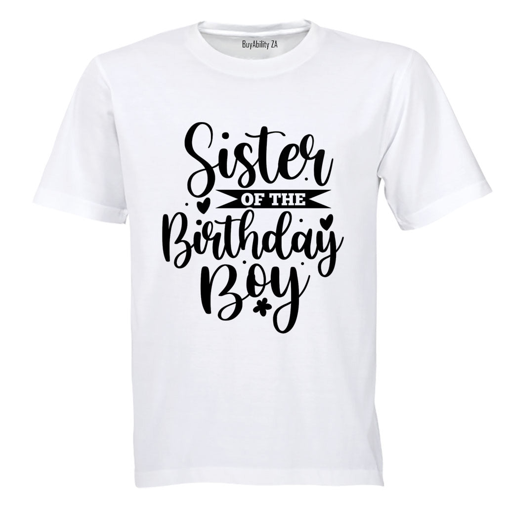 Sister of the Birthday Boy - Kids T-Shirt