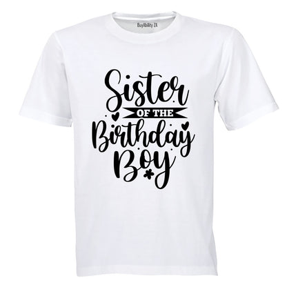 Sister of the Birthday Boy - Kids T-Shirt