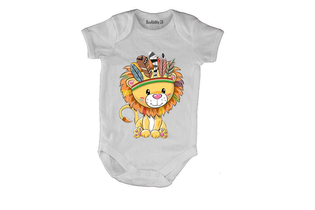 Sitting Lion - Baby Grow