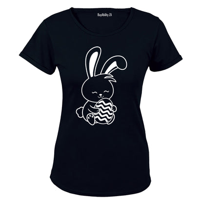 Sitting Easter Bunny - Ladies - T-Shirt