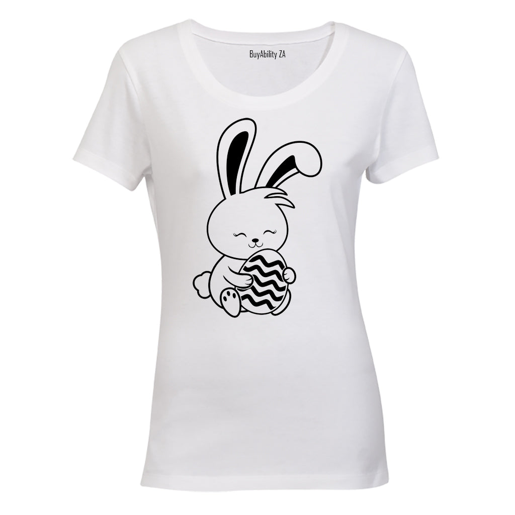 Sitting Easter Bunny - Ladies - T-Shirt