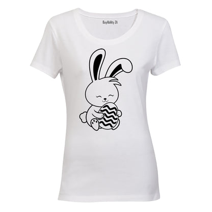 Sitting Easter Bunny - Ladies - T-Shirt