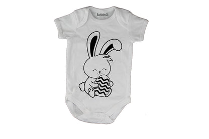 Sitting Easter Bunny - Baby Grow