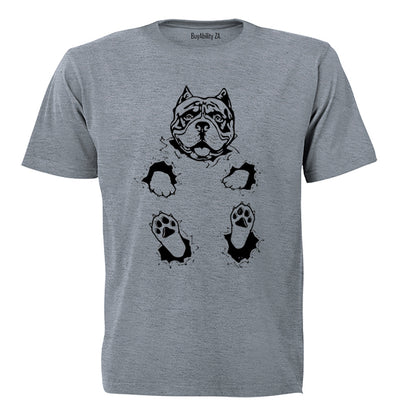 Sitting Pitbull - Adults - T-Shirt