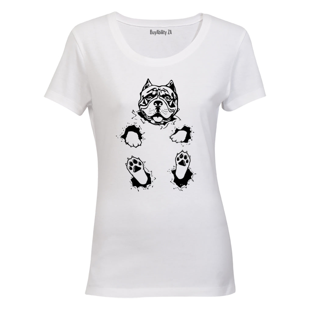 Sitting Pitbull - Ladies - T-Shirt