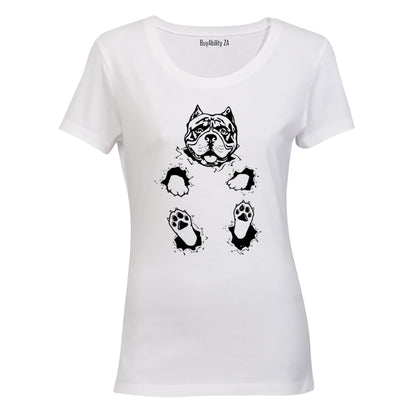 Sitting Pitbull - Ladies - T-Shirt