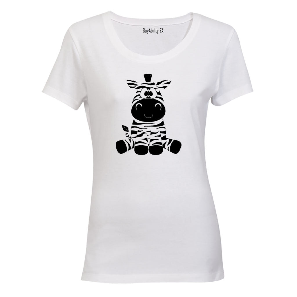 Sitting Zebra - Ladies - T-Shirt
