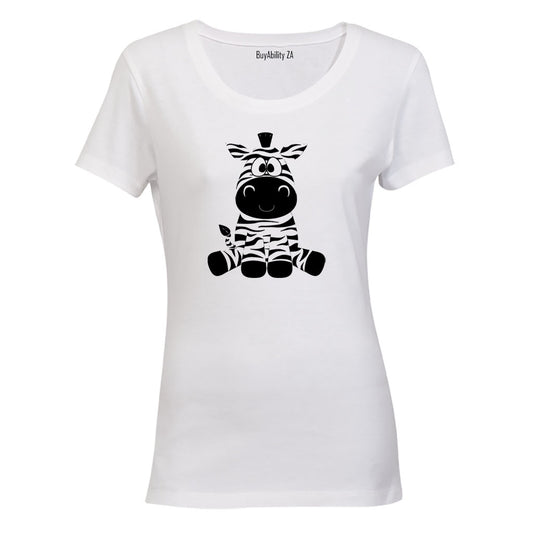 Sitting Zebra - Ladies - T-Shirt