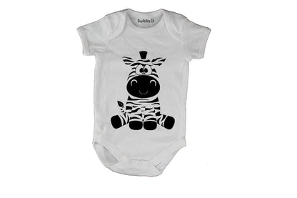 Sitting Zebra - Baby Grow