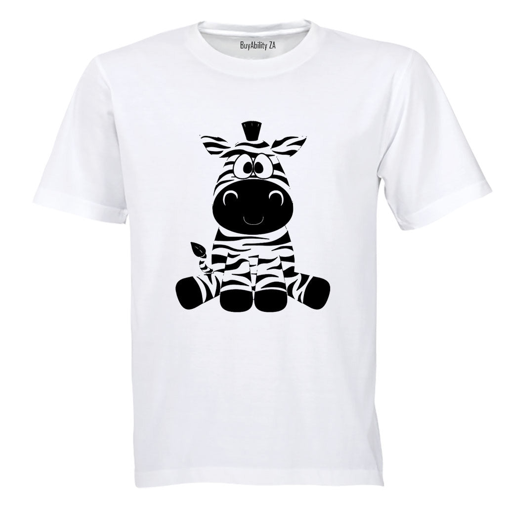 Sitting Zebra - Kids T-Shirt