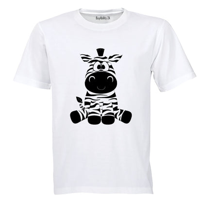 Sitting Zebra - Kids T-Shirt