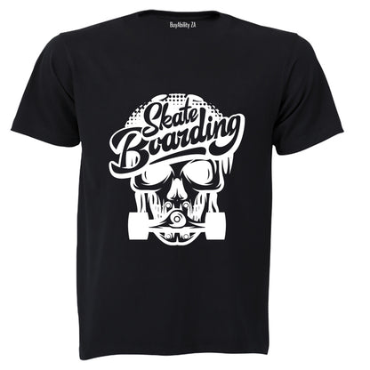 Skate Boarding Skeleton - Adults - T-Shirt