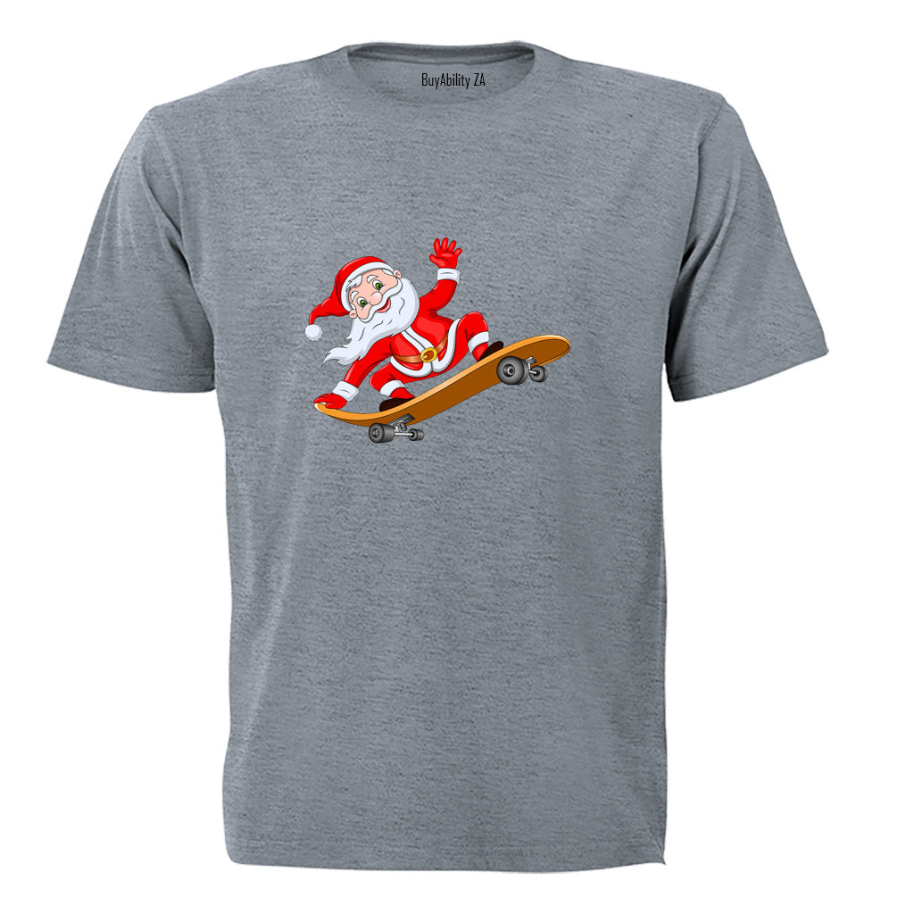 Skateboard Santa - Christmas - Kids T-Shirt