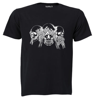 Skeleton - No Evil - Adults - T-Shirt