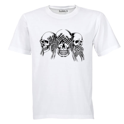 Skeleton - No Evil - Adults - T-Shirt
