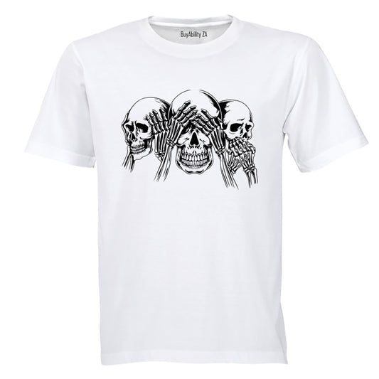 Skeleton - No Evil - Adults - T-Shirt