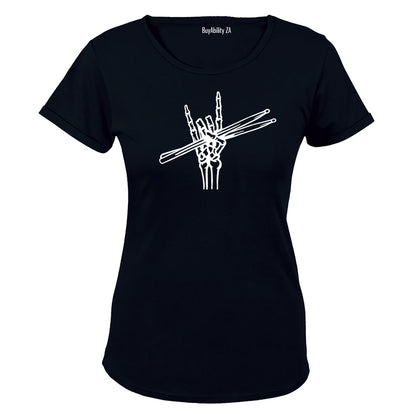 Skeleton Drummer - Ladies - T-Shirt